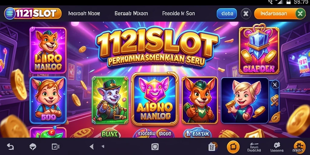 Screenshot gameplay menarik dari 1121SLOT yang menunjukkan fitur slot.
