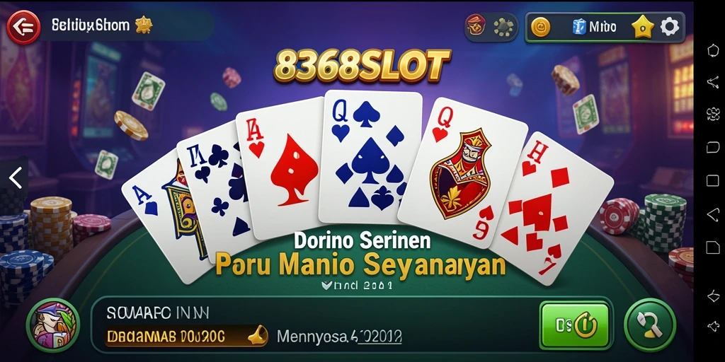 Tampilan gameplay seru dari aplikasi 8368SLOT dengan fitur domino.
