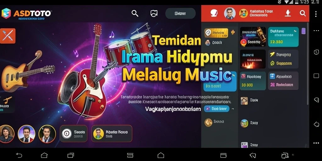 Screenshot ASDTOTO menampilkan tampilan menarik dari antarmuka aplikasi musik.
