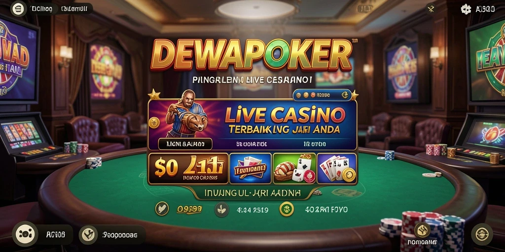 Gameplay menegangkan di DEWAPOKER dengan dealer langsung.