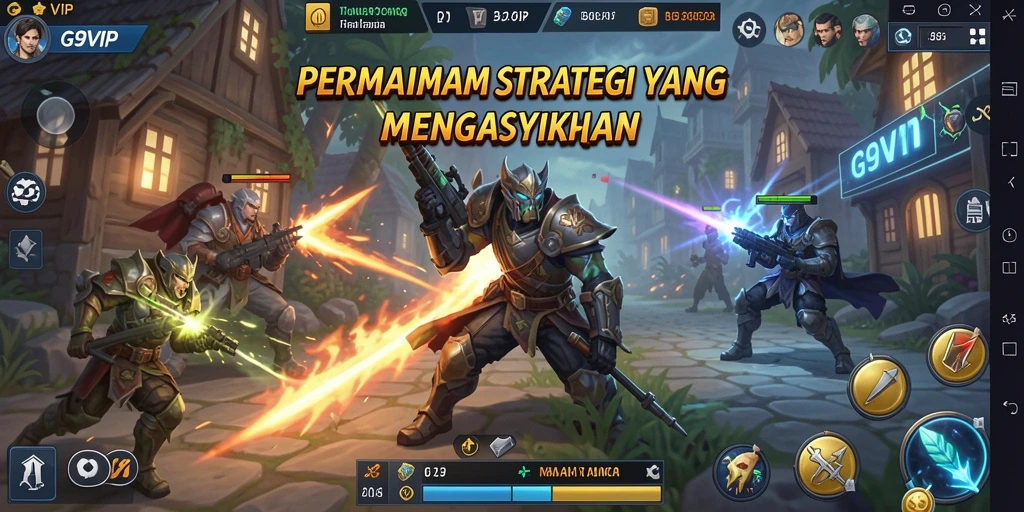 Tampilan gameplay G9VIP yang strategis dan menegangkan.