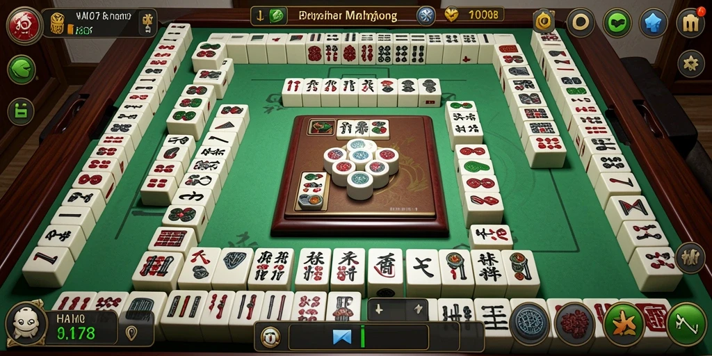 Gameplay Mahjong seru dengan grafis menarik di HAO788.