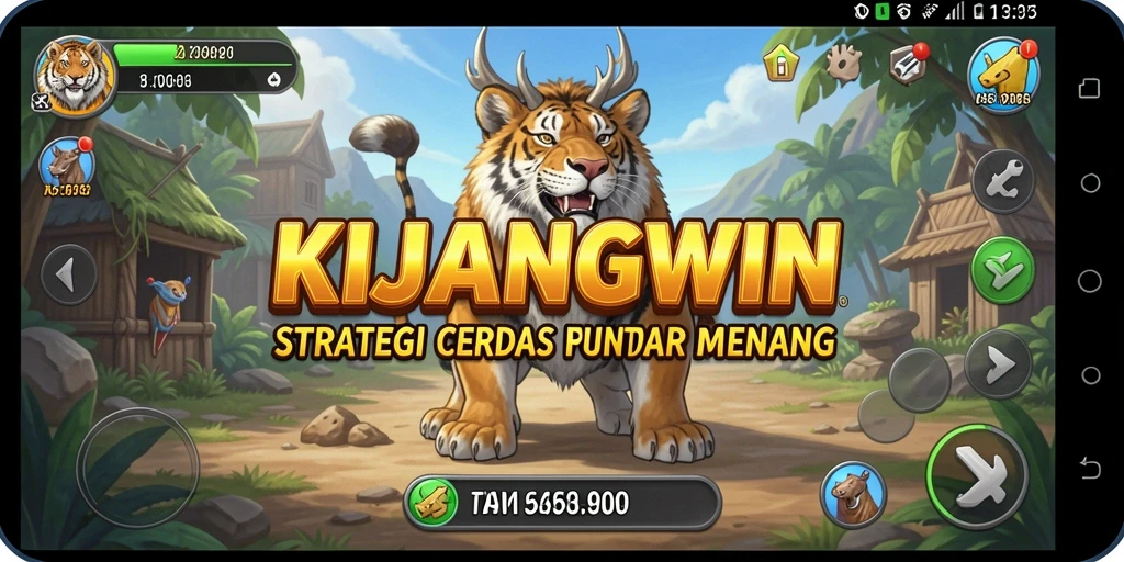Tampilan gameplay cerdas KIJANGWIN dengan berbagai strategi.