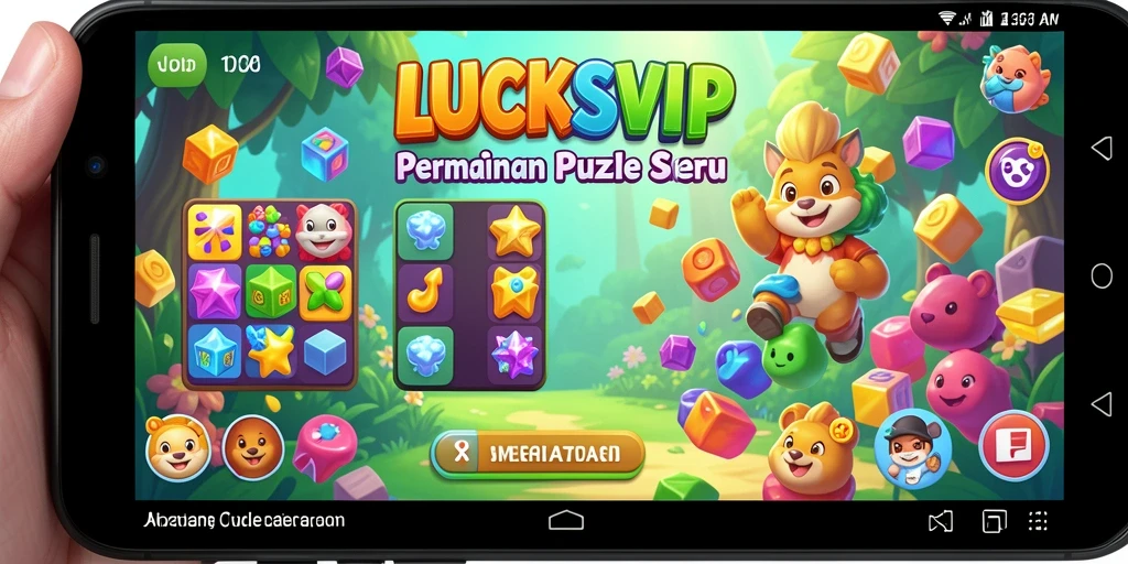 Tampilan gameplay yang menarik dari LUCKSVIP dengan berbagai puzzle.