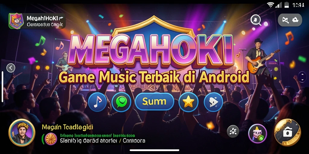 Tampilan gameplay MEGAHOKI yang seru dan interaktif.