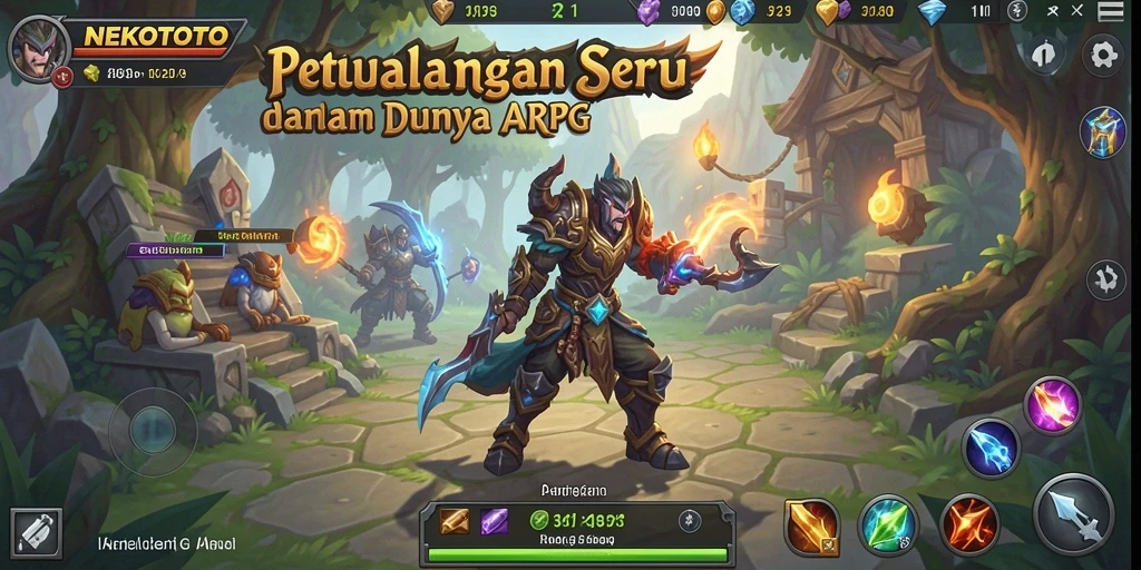 Gameplay seru NEKOTOTO dengan petualangan ARPG yang mendebarkan.