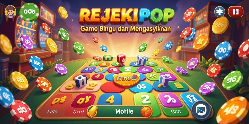 Tampilan gameplay seru dari REJEKIPOP yang penuh tantangan Bingo.