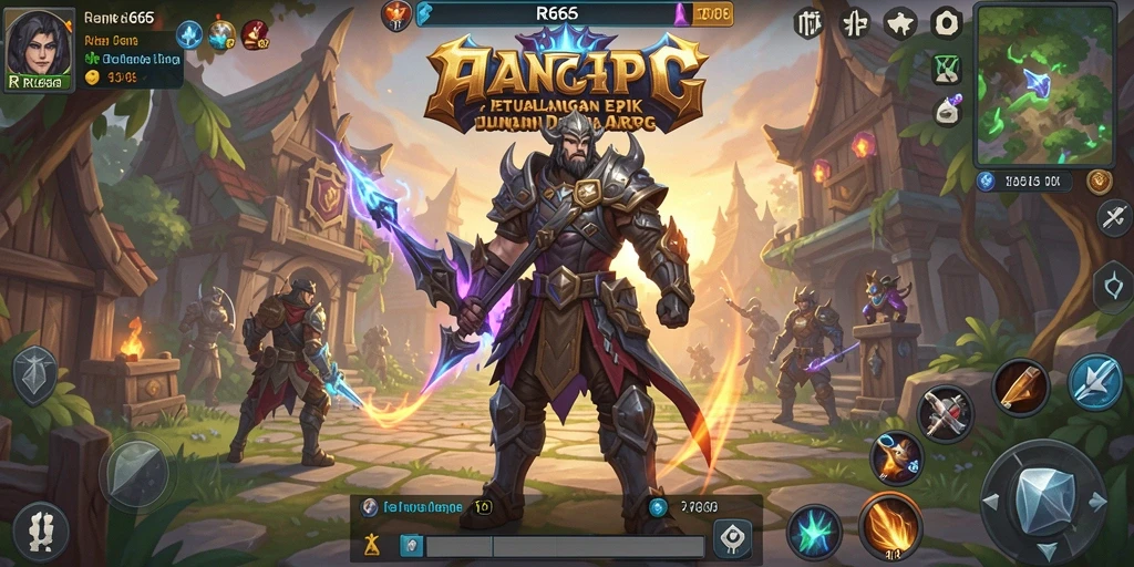Screenshot utama RR666 menampilkan aksi seru gameplay ARPG.