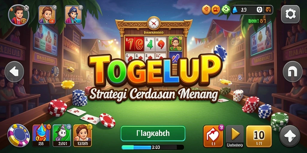 Tampilan gameplay TOGELUP dengan elemen strategi yang menarik.