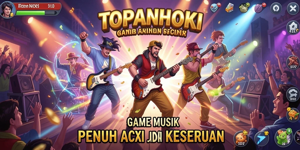 Tampilan gameplay <strong>TOPANHOKI</strong> yang menarik dan penuh warna.