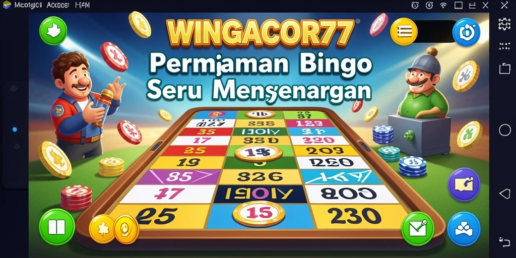 Tampilan gameplay menarik dari WINGACOR77 Bingo.